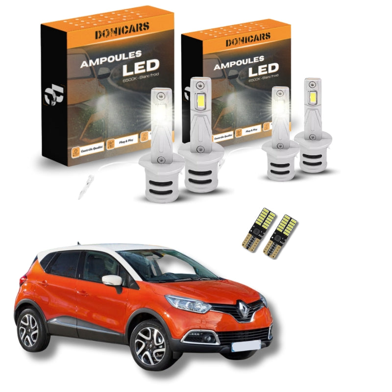 H1-LED-Lampen Clio 3 (2005 bis 2014) – H1-LED-Lampen-Paket (für Clio mit Zusatzbeleuchtung)