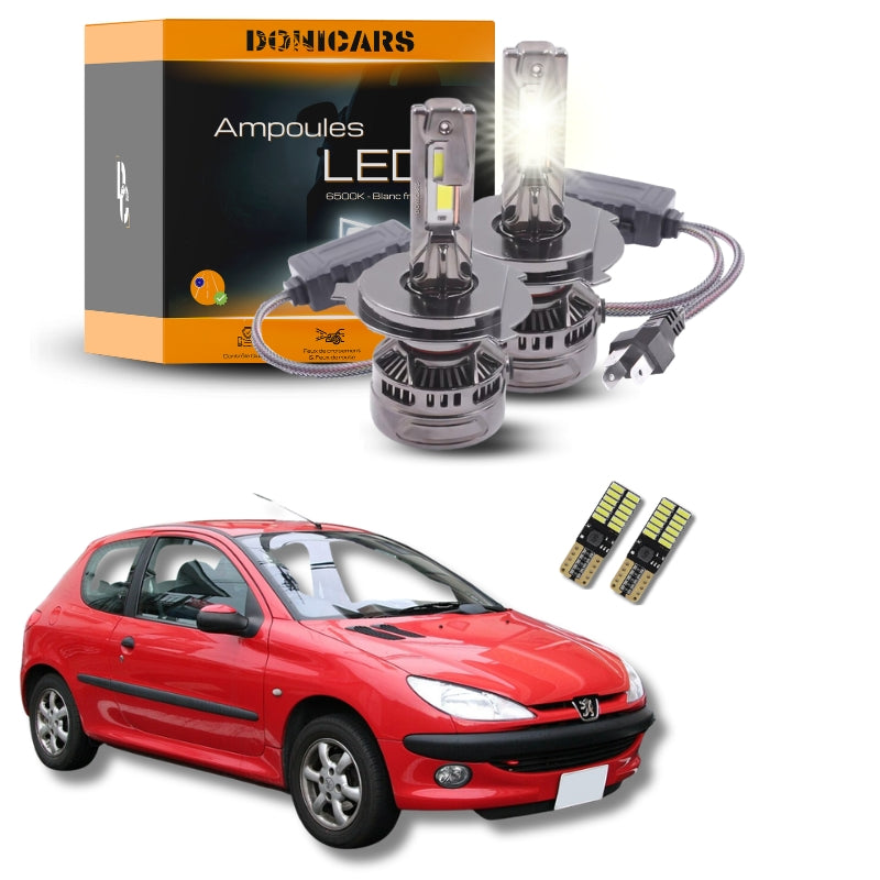 H4 140W Canbus LED-Lampenpaket – Nissan Terrano II (1993 bis 2006), komplett