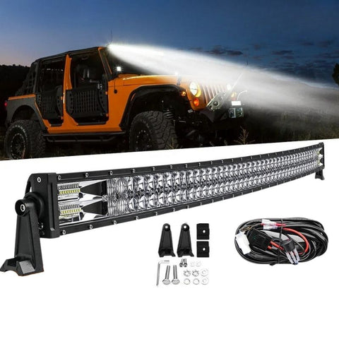 Barre LED Double Rangée 54W CREE pour 4X4, Quad et SSV Barre LED Double Rangée 54W CREE pour 4X4, Quad et SSV