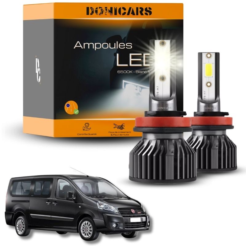 Pack Ampoules LED H4 Fiat Scudo 2 (2007 à 2016) - Kit LED Donicars