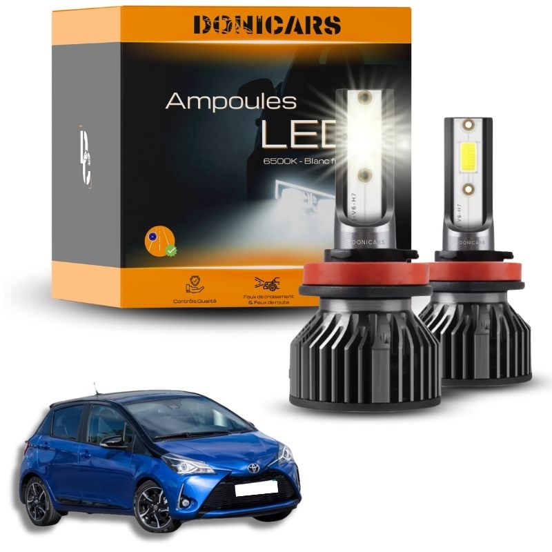 Pack Ampoules LED H4 Toyota Yaris 3 (2011 à 2020)  - Kit LED Donicars