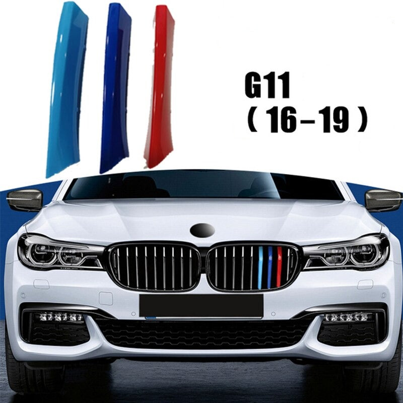 Garniture de calandre BMW Série 7 F01 F02 G11 G12 E65 E66 avant sport Grille M Bandes Performance Donicars