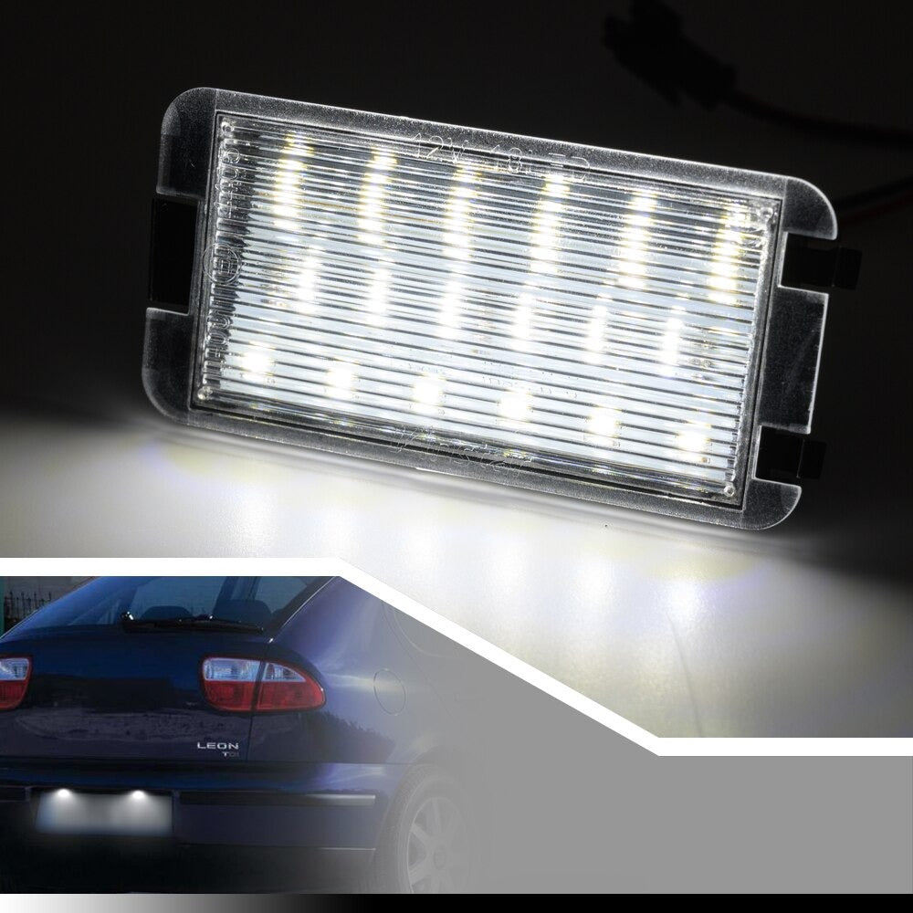 Seat Ibiza 6L : Éclairage LED plaque d'immatriculation module anti-erreur Donicars