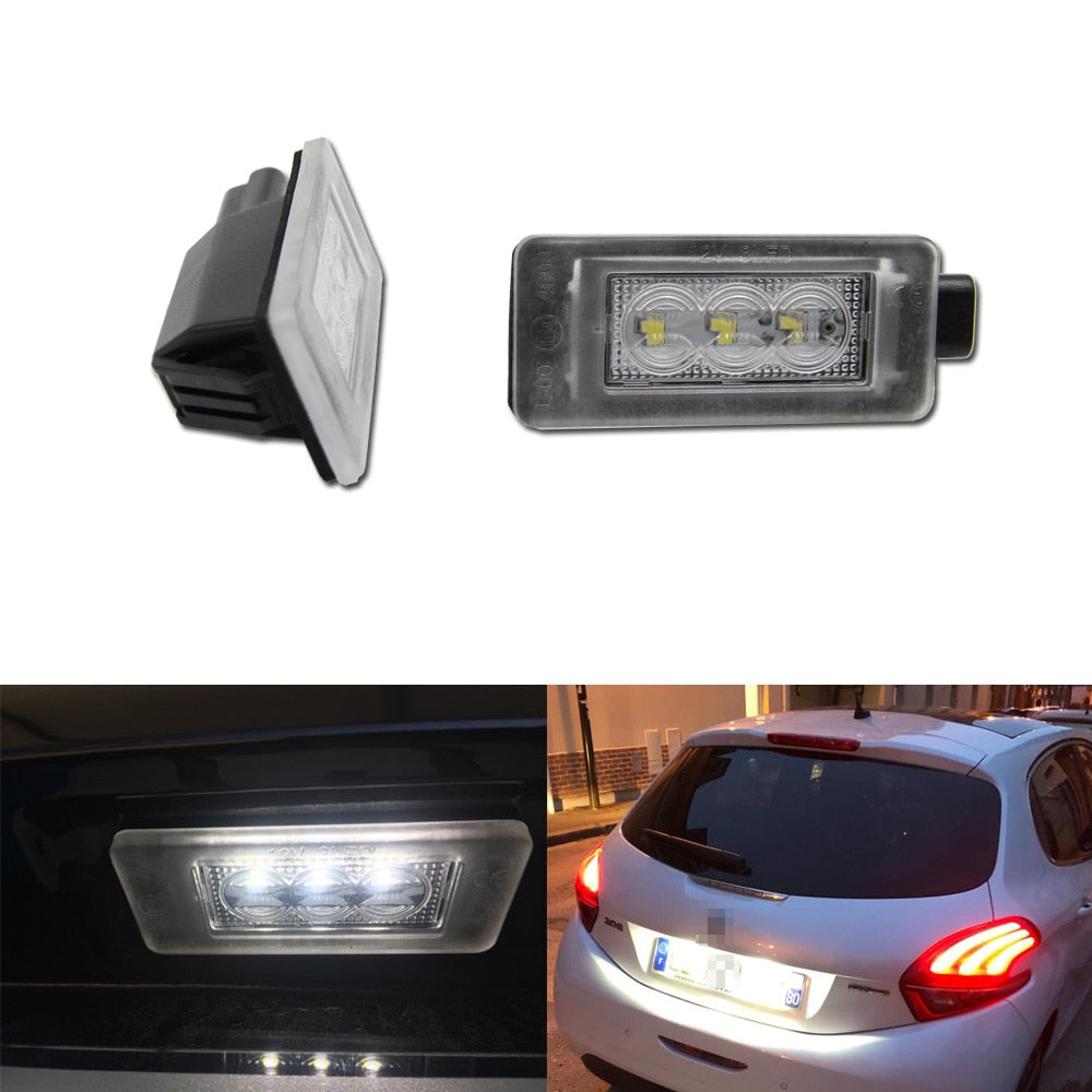 Peugeot 207/208/308 : Éclairage LED plaque d'immatriculation – Donicars