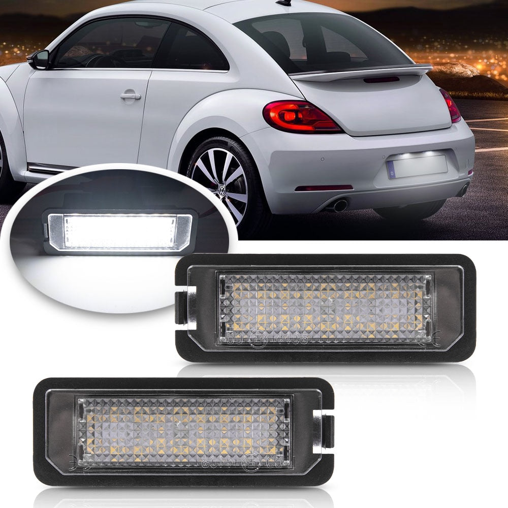 VW Golf 7 : Éclairage LED plaque d'immatriculation module anti
