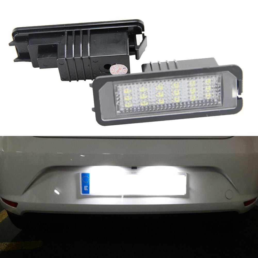 Volkswagen Polo 4 IV 9N : Éclairage LED plaque d'immatriculation module anti-erreur Donicars