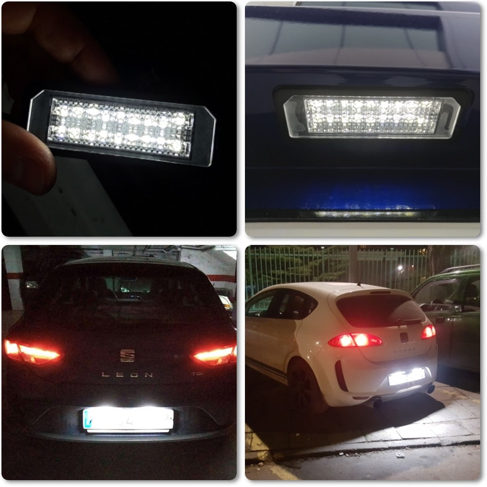 Seat Ibiza 5 (V) : Éclairage LED plaque d'immatriculation module anti-erreur Donicars