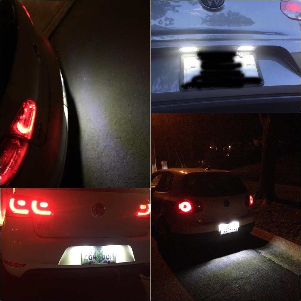 Volkswagen EOS : Éclairage LED plaque d'immatriculation module anti-erreur Donicars