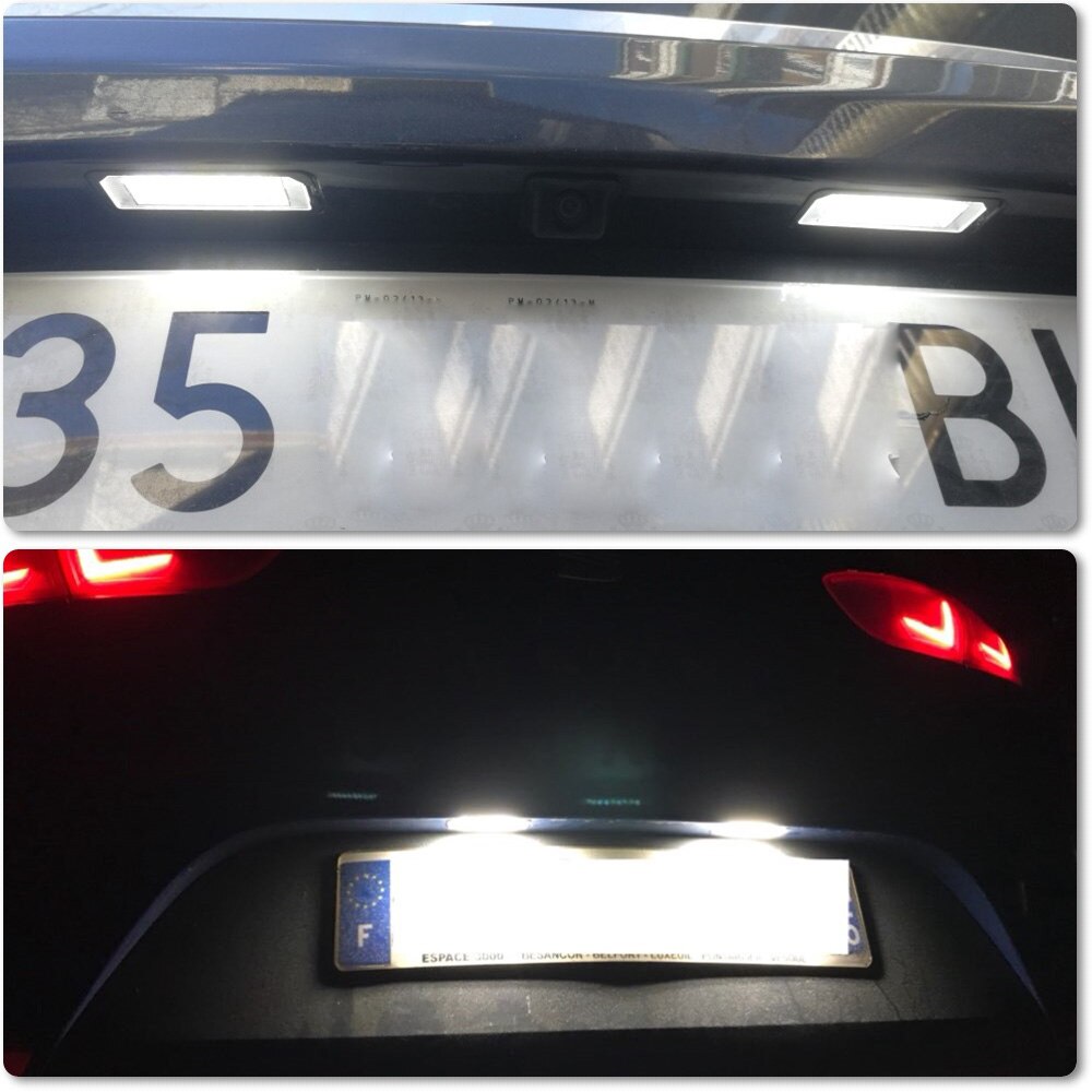 Volkswagen EOS : Éclairage LED plaque d'immatriculation module anti-erreur Donicars