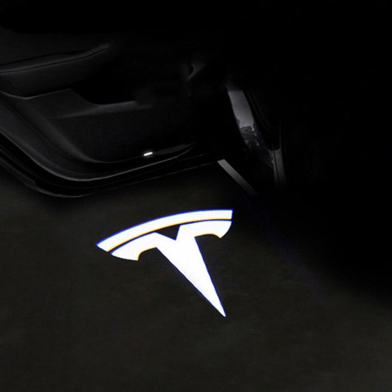 Lumière LED Projecteur de logo pour portières pour Tesla, modèle S, 3 et X Donicars