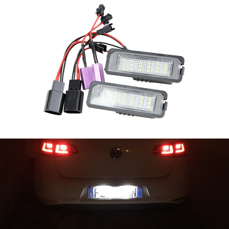 Volkswagen Golf 5 : Éclairage LED plaque d'immatriculation module anti-erreur Donicars