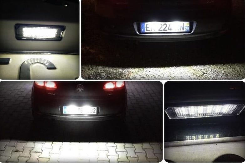 Volkswagen Golf 6 : Éclairage LED plaque d'immatriculation module anti-erreur Donicars