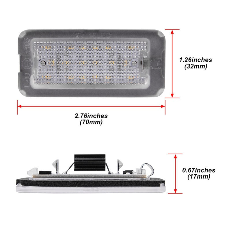 Abarth : Éclairage LED plaque d'immatriculation module anti-erreur –  Donicars