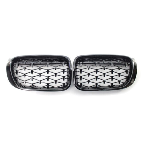 Calandre BMW Grille Noire Diamant ABS Pare-choc Série 1 2 3 4 5 – Donicars