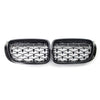 Calandre BMW X3 X4 F25 F26 2010-2017 Grille Noire Diamant ABS Pare-choc Donicars