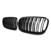 Calandre BMW X5 X6 E70 E71 E72 (2007-2014) Grille Carrosserie M Power Style Double Ligne Auto ABS Pare-choc Donicars