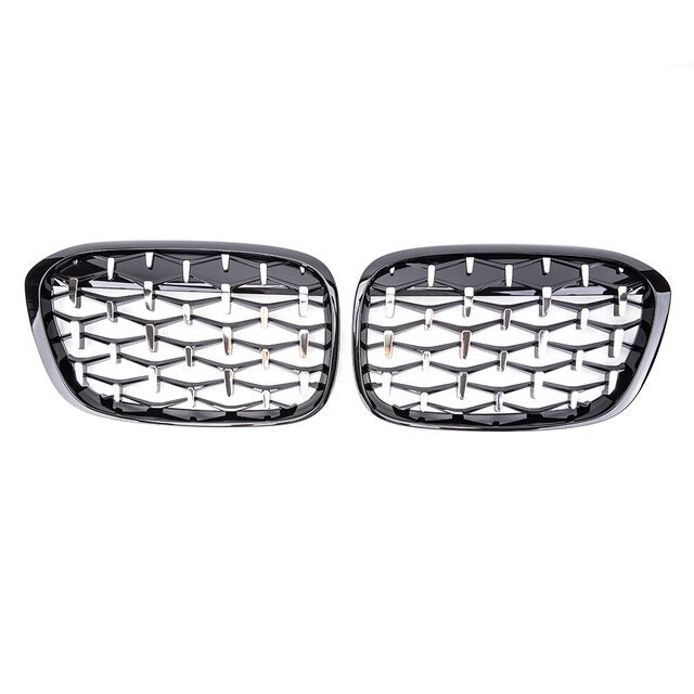 Calandre BMW X1 F48 F49 (2014-2019) Grille Accessoires Auto Diamant ABS Pare-choc Donicars